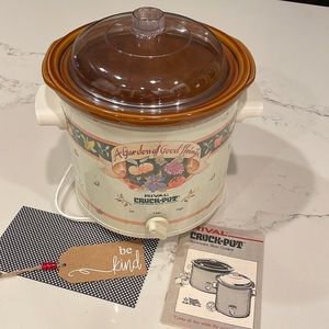 Vintage Rival Crockpot 3.5 Quart Model | Stoneware Slow Cooker
